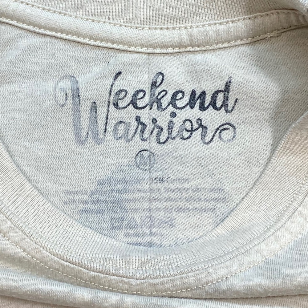 Weekend Warriors Dancing Skeleton TShirt Sz M Mens Tan Grunge Skater Streetwear - Picture 4 of 9